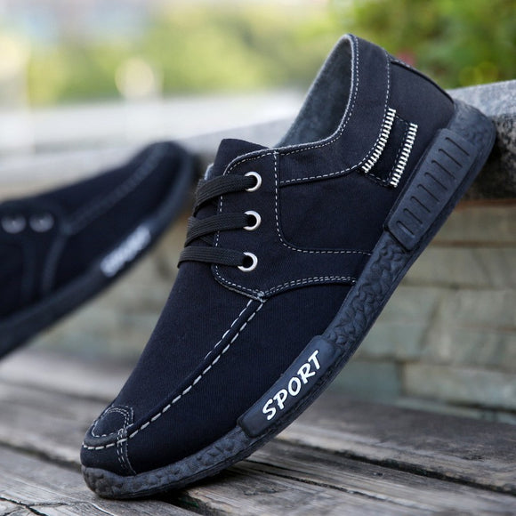 Zapatos de Lona Casual Estilo Coreano para Hombre
