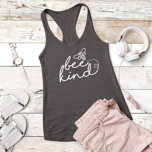 Musculosa Deportiva Mujer Estampado Bee Kind - Image 4