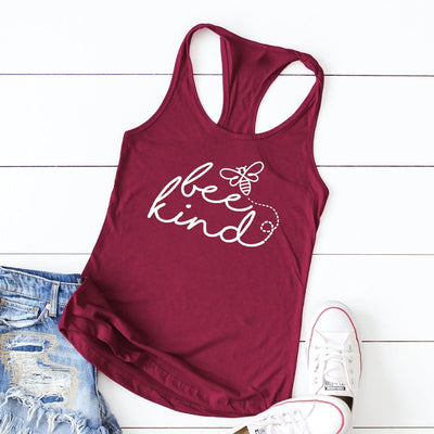 Musculosa Deportiva Mujer Estampado Bee Kind - Image 5