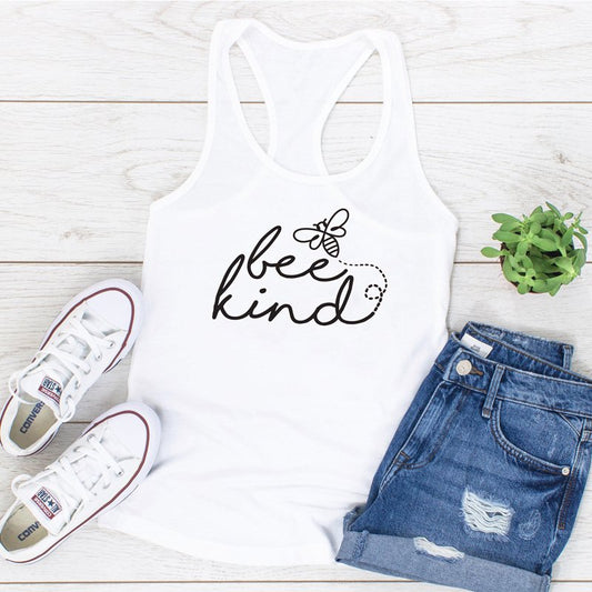 Musculosa Deportiva Mujer Estampado Bee Kind
