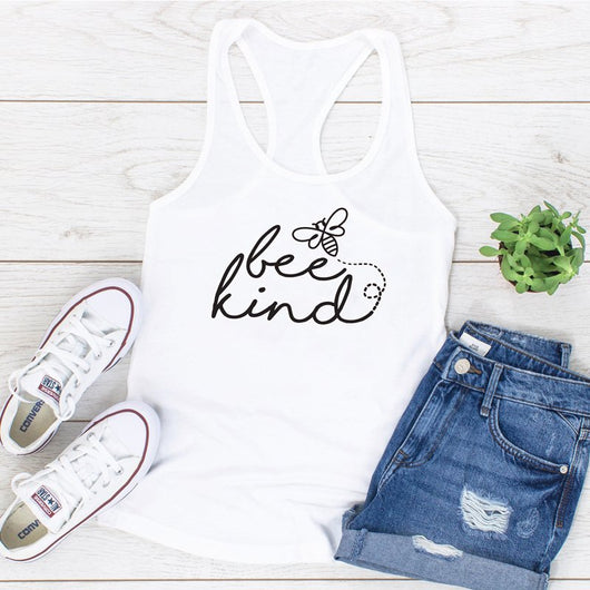 Musculosa Deportiva Mujer Estampado Bee Kind