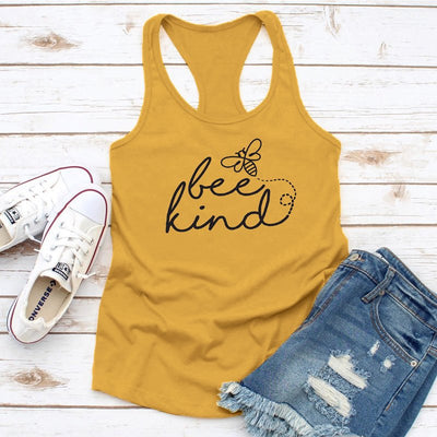 Musculosa Deportiva Mujer Estampado Bee Kind - Image 3