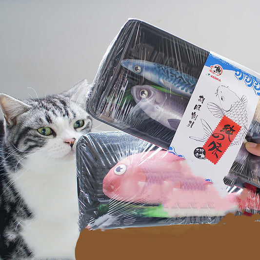 Juguete Interactivo de Salmón y Mero con Catnip para Gatos