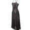 Vestido Pijama Negro Sensual de Malla con Tirantes Finos para Mujer