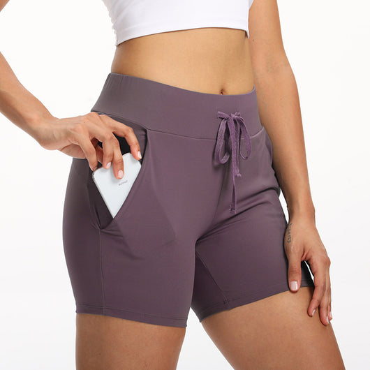 Shorts de Entrenamiento Elásticos con Bolsillos para el Verano