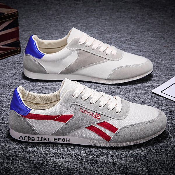 Zapatillas Deportivas Hombre Lona Estilo Coreano Otoño