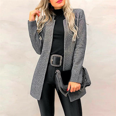 Abrigo de Lana Tipo Trench Coat Largo - Image 10