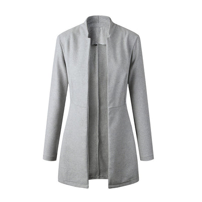 Abrigo de Lana Tipo Trench Coat Largo - Image 9