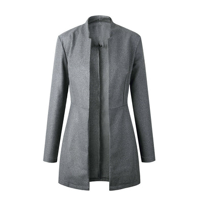 Abrigo de Lana Tipo Trench Coat Largo - Image 3