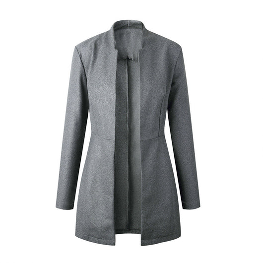 Abrigo de Lana Tipo Trench Coat Largo - Image 3