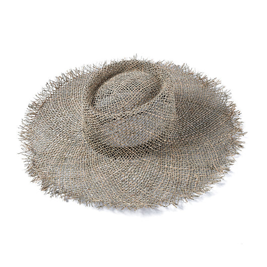 Sombrero de Playa Transpirable Verde en Paja Natural - Image 10