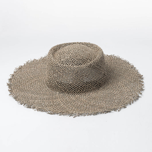 Sombrero de Playa Transpirable Verde en Paja Natural - Image 8