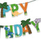 Set Completo de Decoración Dinosaurio con Globos, Banderín y Letras para Fiesta Infantil