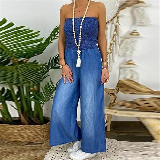 Pantalón Denim Slim Fit con Abertura Ancha y Pecho Elástico - Image 13