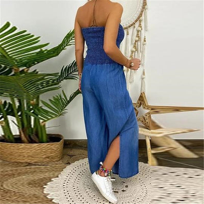 Pantalón Denim Slim Fit con Abertura Ancha y Pecho Elástico - Image 9