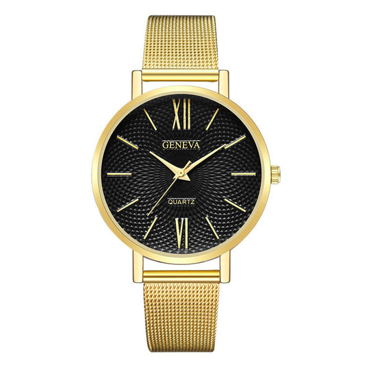 Reloj Minimalista Acero Inoxidable Correa Delgada Esfera Grande Cuarzo