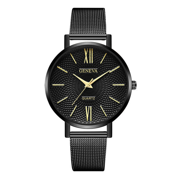 Reloj Minimalista Acero Inoxidable Correa Delgada Esfera Grande Cuarzo - Image 9