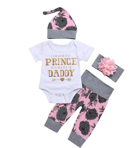 Enterizo Infantil Estampado Tinta y Rosas