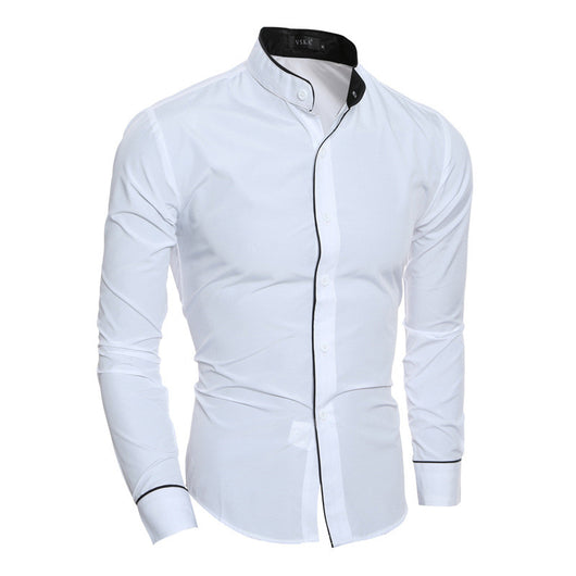 Camisa Casual Hombre Cuello Alto Manga Larga - Image 10