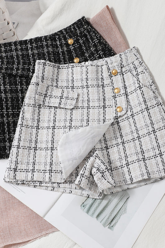 Culottes Irregulares a Cuadros con Botones - Image 5