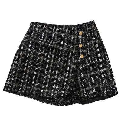 Culottes Irregulares a Cuadros con Botones - Image 3
