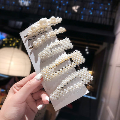 Set de Broches de Pelo con Perlas para Mujer - Image 8