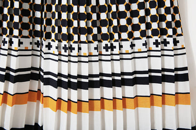 Falda Midi Plisada Estampado Grande Corte A - Image 14