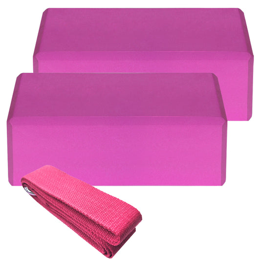 Set Completo de Yoga: 2 Bloques EVA + Correa de Algodón para Estabilidad y Flexibilidad - Image 13