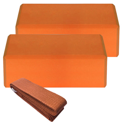Set Completo de Yoga: 2 Bloques EVA + Correa de Algodón para Estabilidad y Flexibilidad - Image 3