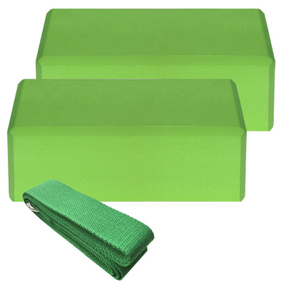 Set Completo de Yoga: 2 Bloques EVA + Correa de Algodón para Estabilidad y Flexibilidad - Image 4
