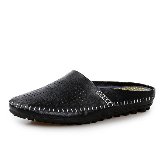 Pantuflas Tipo Baotou Estilo Británico para Hombre - Comodidad de Verano - Image 7