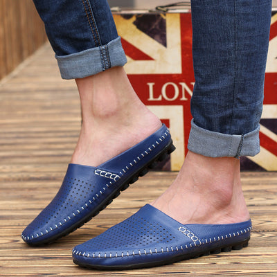Pantuflas Tipo Baotou Estilo Británico para Hombre - Comodidad de Verano - Image 8