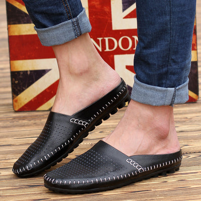Pantuflas Tipo Baotou Estilo Británico para Hombre - Comodidad de Verano - Image 6