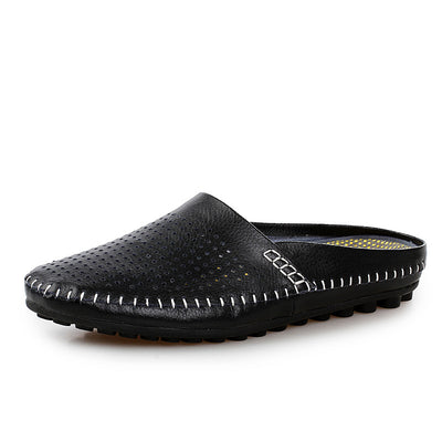 Pantuflas Tipo Baotou Estilo Británico para Hombre - Comodidad de Verano - Image 5