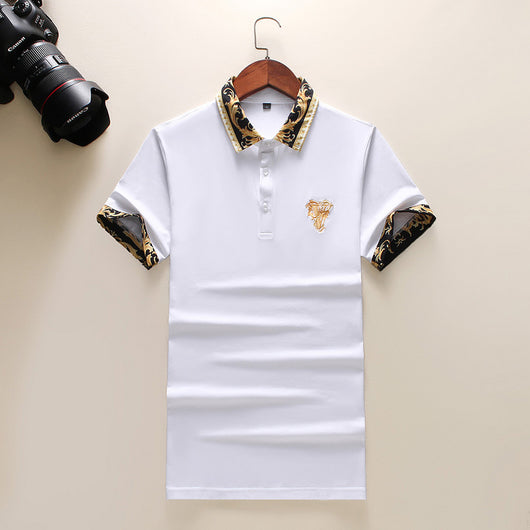 Polo Manga Corta Bordado Hombre Estilo Británico Algodón Premium - Image 2