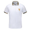 Polo Manga Corta Bordado Hombre Estilo Británico Algodón Premium