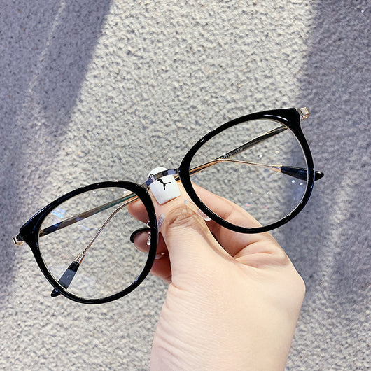 Lentes Redondos Unisex con Puente Metálico - Marco Plano Versátil - Image 8