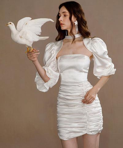 Vestido Blanco Elegante Estilo Hepburn - Lujo Accesible para Uso Diario - Image 13