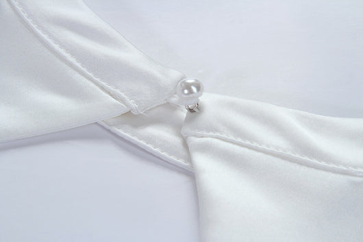Vestido Blanco Elegante Estilo Hepburn - Lujo Accesible para Uso Diario - Image 11