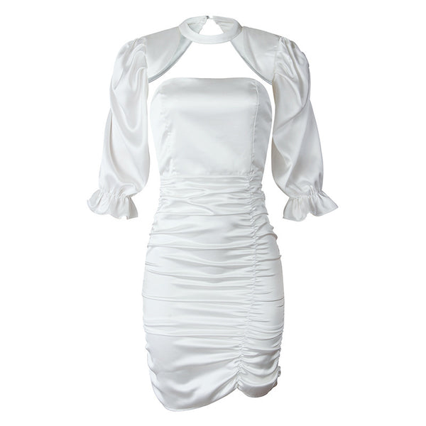 Vestido Blanco Elegante Estilo Hepburn - Lujo Accesible para Uso Diario
