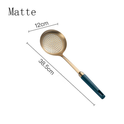 Juego de Utensilios de Cocina Acero Inoxidable Chapado en Oro Esmeralda - Image 12