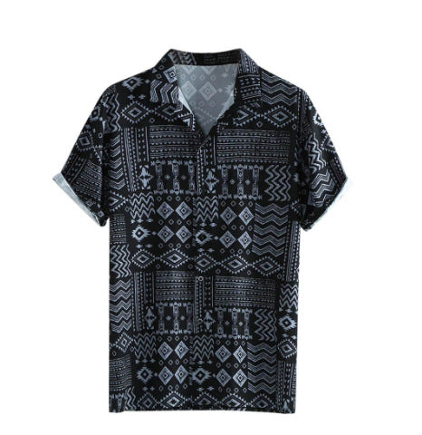 Camisa Hawaiana Estampada para Hombre - Casual y Fresca para Verano