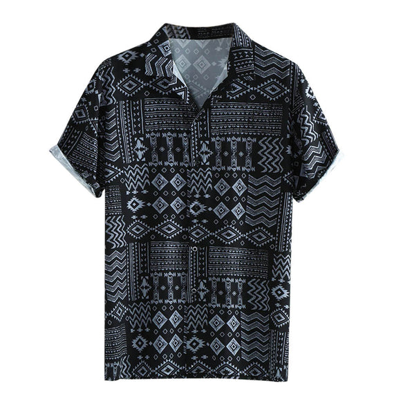 Camisa Hawaiana Estampada para Hombre - Casual y Fresca para Verano