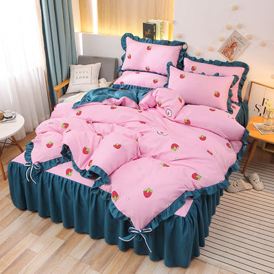 Juego de Sábanas y Funda Nórdica Princesa con Doble Encaje - Image 24
