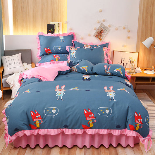 Juego de Sábanas y Funda Nórdica Princesa con Doble Encaje - Image 38
