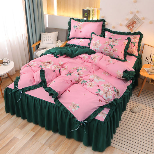 Juego de Sábanas y Funda Nórdica Princesa con Doble Encaje - Image 10