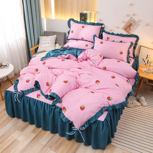 Juego de Sábanas y Funda Nórdica Princesa con Doble Encaje - Image 4
