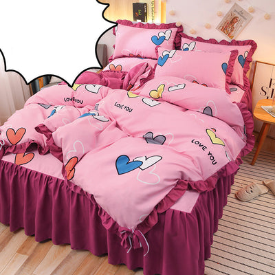 Juego de Sábanas y Funda Nórdica Princesa con Doble Encaje - Image 6