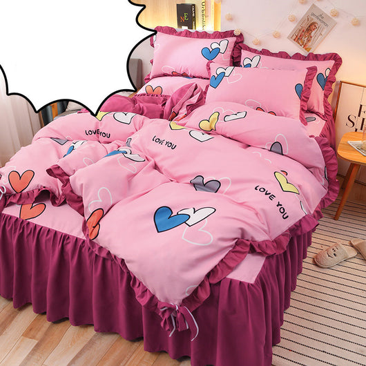 Juego de Sábanas y Funda Nórdica Princesa con Doble Encaje - Image 6
