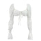 Elegant Cropped Top with Trumpet Sleeves and Lace Detail